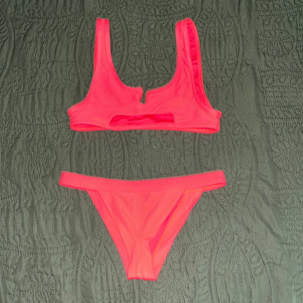 Bright Coral Frankie’s Bikinis